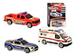Colección Carros Majorette Sos Policía Bomberos Ambulancia - Miniatura 1