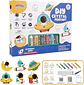 Set Juego De Arte Manualidades De Pintura Vitral Ñiños - Miniatura 1