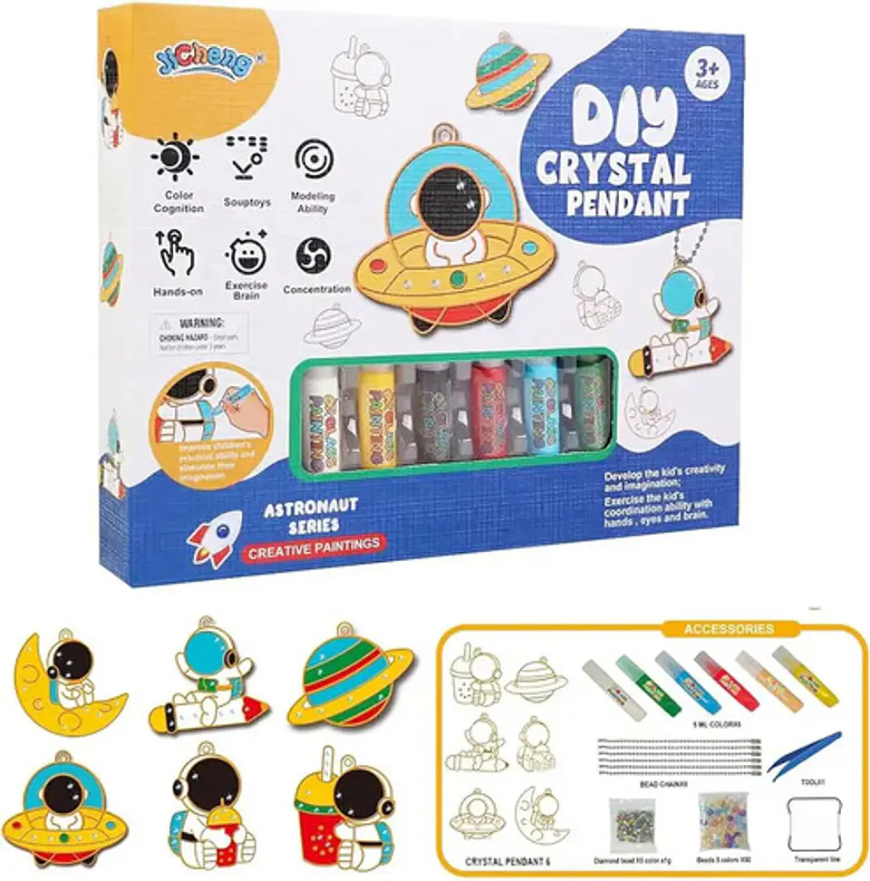 Set Juego De Arte Manualidades De Pintura Vitral Ñiños 1