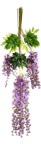 Flores Artificiales Plástico Violeta Vid Ramo Unidad 72cm Q - Miniatura 1