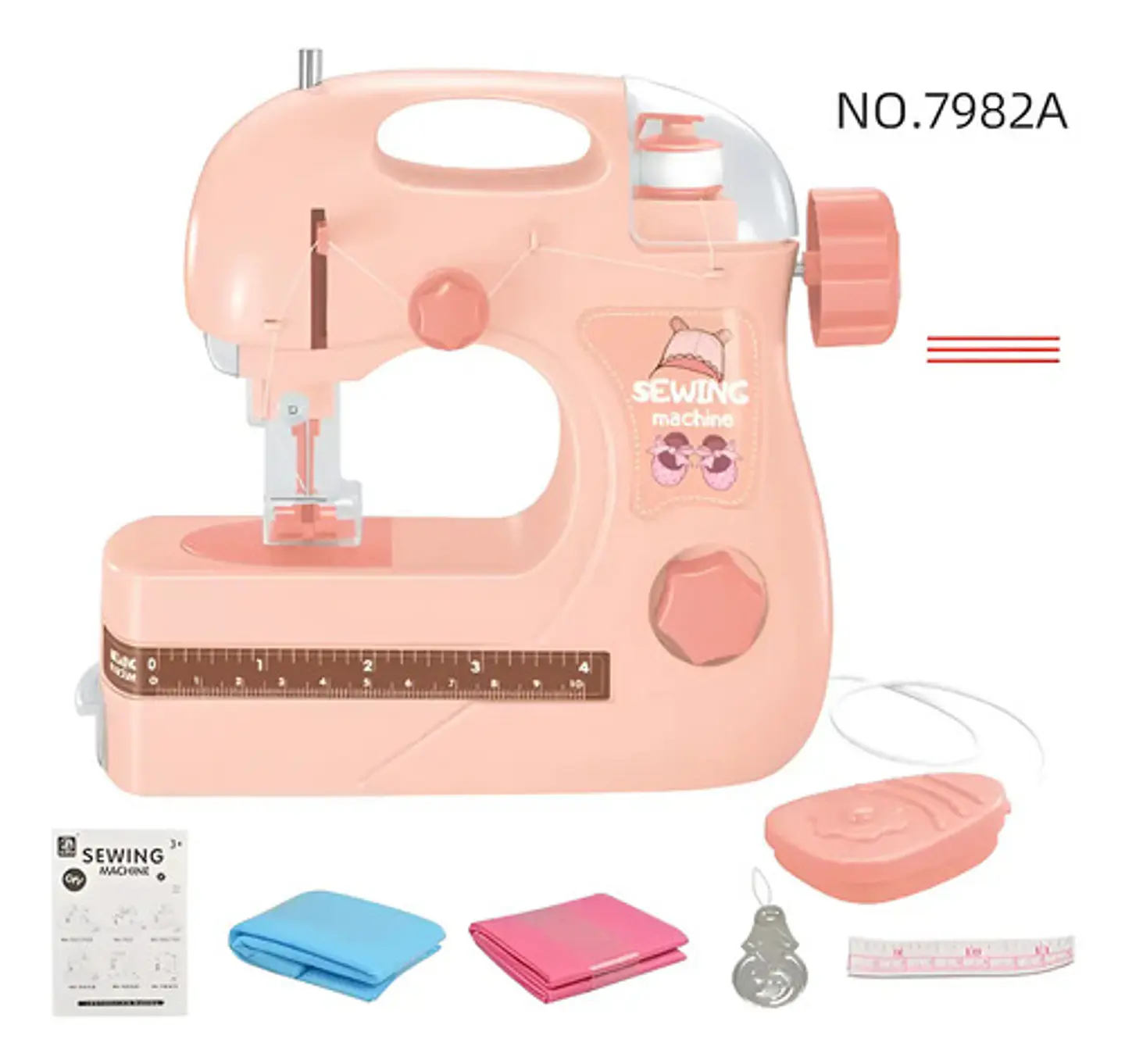 Juguete Niñas Mini Maquina De Coser Kit De Costura 6