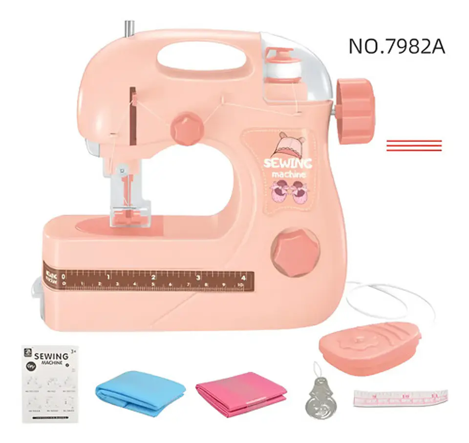 Juguete Niñas Mini Maquina De Coser Kit De Costura 6