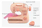 Juguete Niñas Mini Maquina De Coser Kit De Costura - Miniatura 7