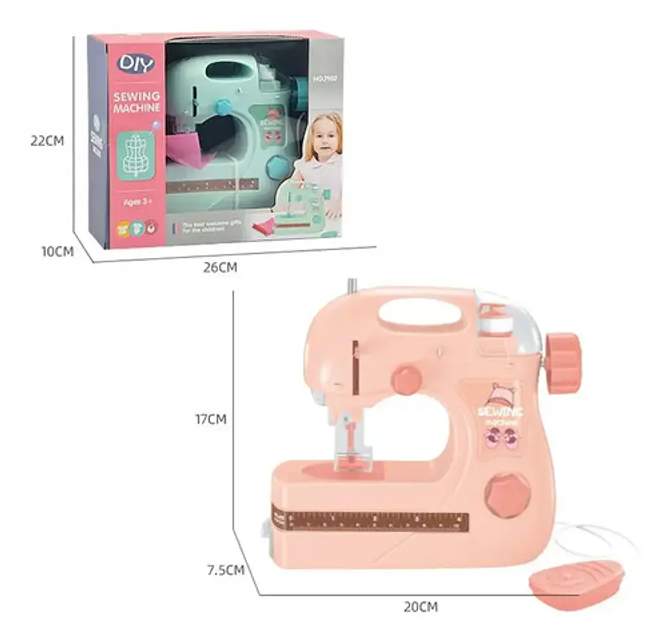 Juguete Niñas Mini Maquina De Coser Kit De Costura 8