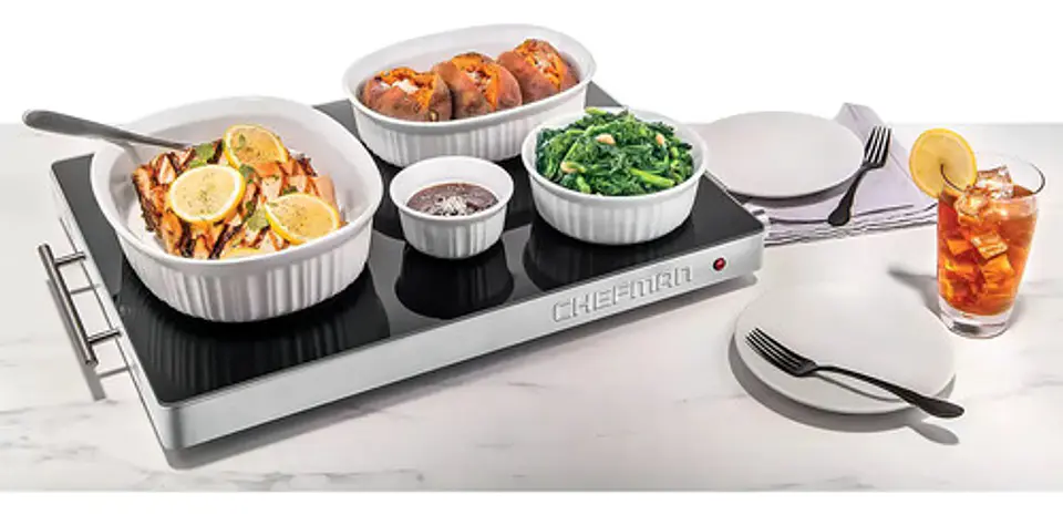 Parrilla Eléctrica Chefman Rj23-sg 2 Quemadores Acero Inoxidable Negro Negro/plateado 110v 6