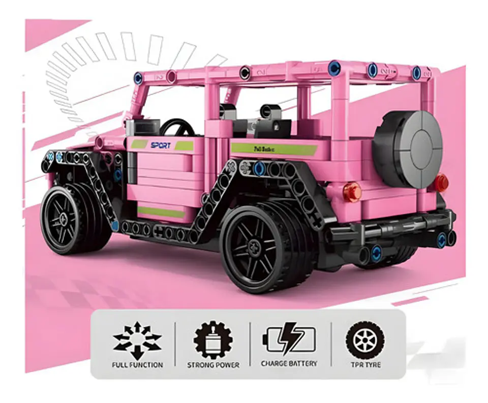 Camioneta Deportivo Armable Bloques A Control Remoto 434 Pcs 3