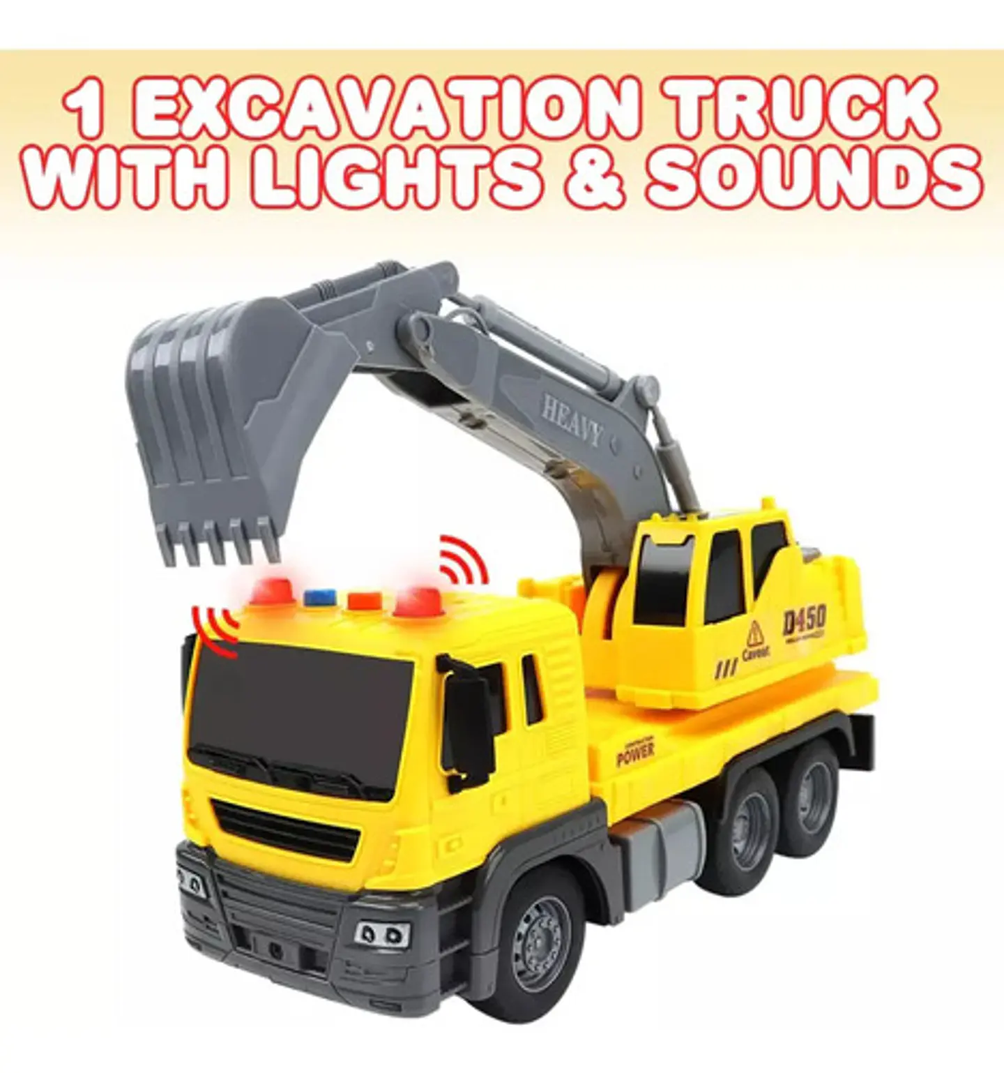 Vehiculos Juguete Construccion Luces Y Sonido Escala 1:16 4