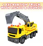 Vehiculos Juguete Construccion Luces Y Sonido Escala 1:16 - Miniatura 4