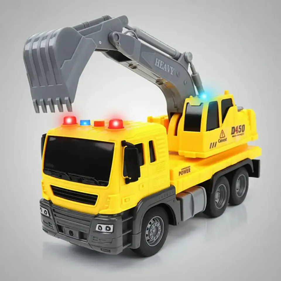 Vehiculos Juguete Construccion Luces Y Sonido Escala 1:16 7
