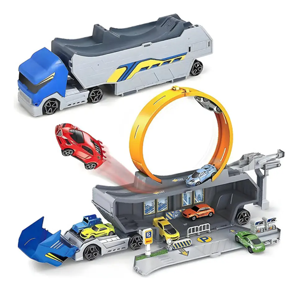 Mula Niñera Lanzador Autos Camión Pista Juguete Niños 68734 2