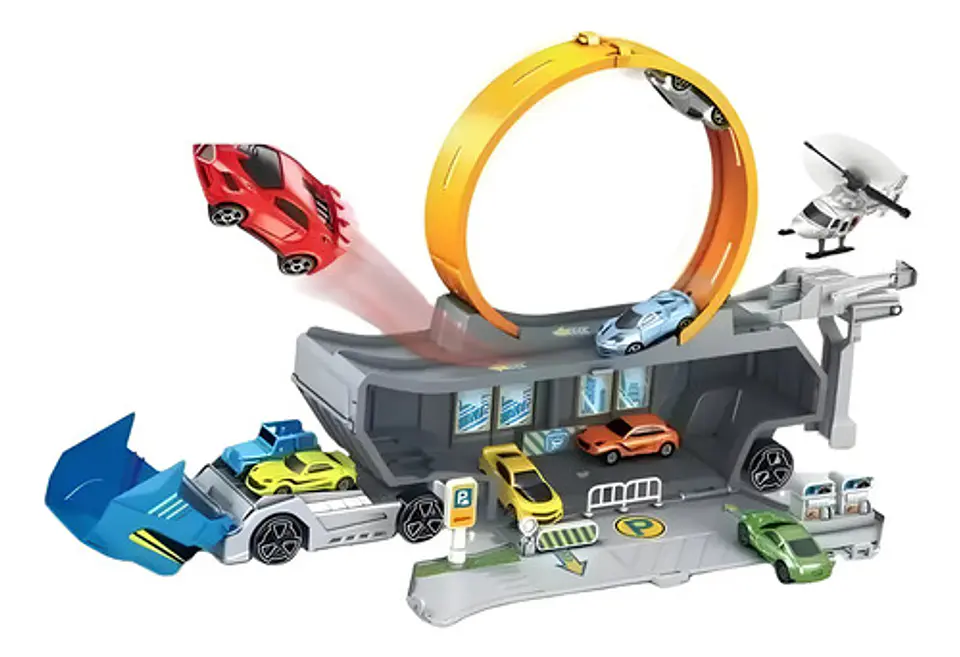 Mula Niñera Lanzador Autos Camión Pista Juguete Niños 68734 3