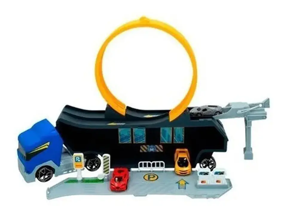 Mula Niñera Lanzador Autos Camión Pista Juguete Niños 68734 4
