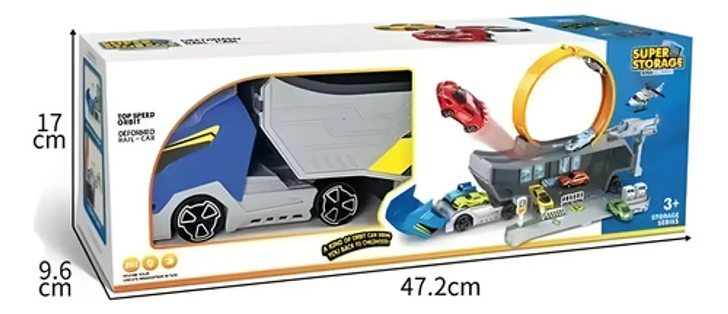 Mula Niñera Lanzador Autos Camión Pista Juguete Niños 68734 8