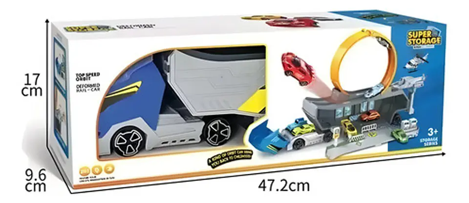 Mula Niñera Lanzador Autos Camión Pista Juguete Niños 68734 8