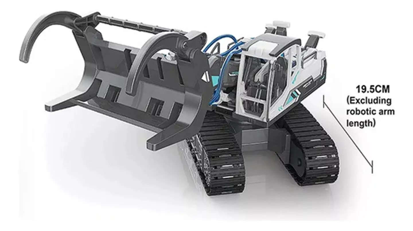 Tractor Forestal Kit Robótica Byjarda Gris Para Armar 128p Niños 8-13 Años 5