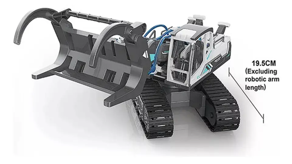 Tractor Forestal Kit Robótica Byjarda Gris Para Armar 128p Niños 8-13 Años 5
