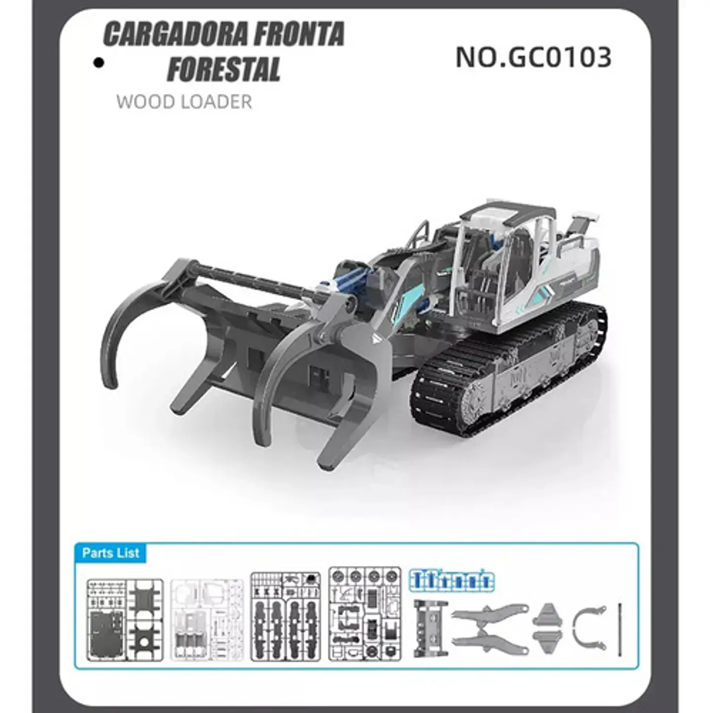 Tractor Forestal Kit Robótica Byjarda Gris Para Armar 128p Niños 8-13 Años 6