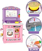 Juguete Cocina Infantil Bile Bl-102a Plástico Con Sonido 35 Accesorios Rosado Rosado Bl-102a - Miniatura 3