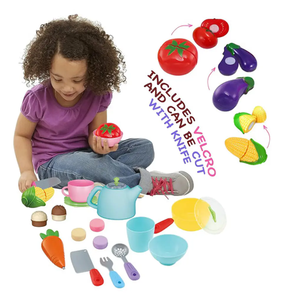 Juguete Cocina Infantil Bile Bl-102a Plástico Con Sonido 35 Accesorios Rosado Rosado Bl-102a 9