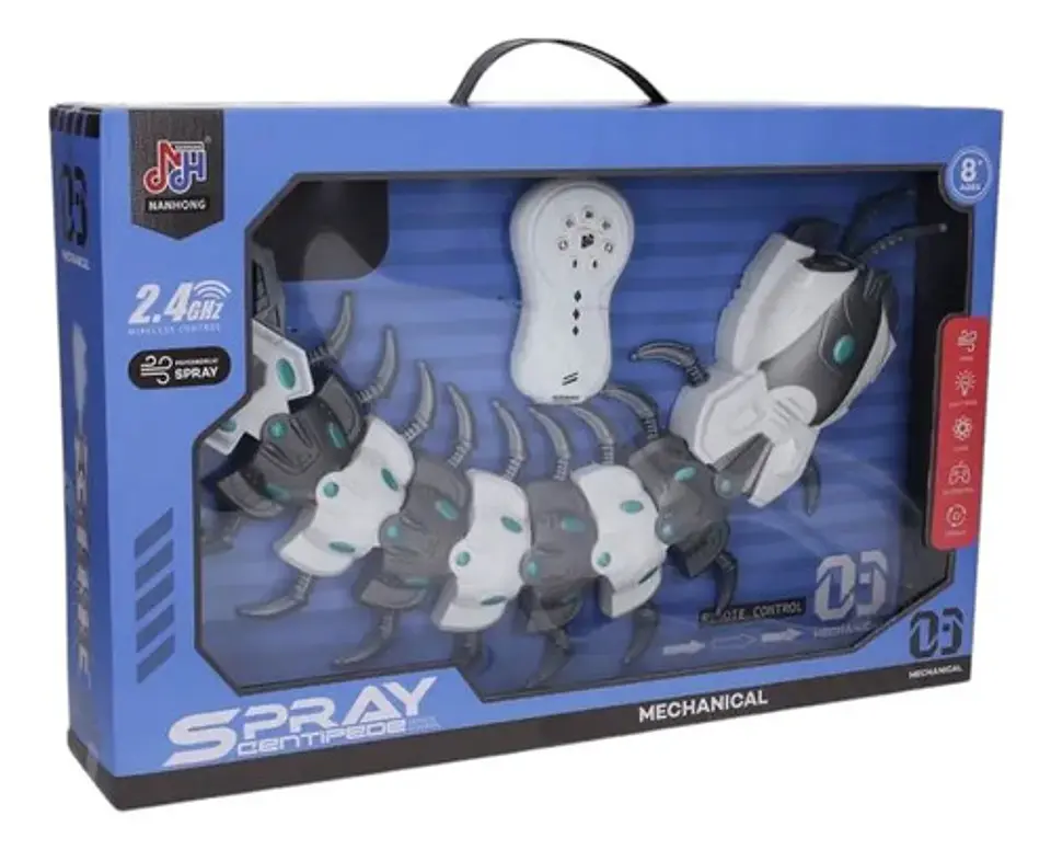 Robot Cienpies Insecto Electronico Juguete Niños Luces Vapo 2