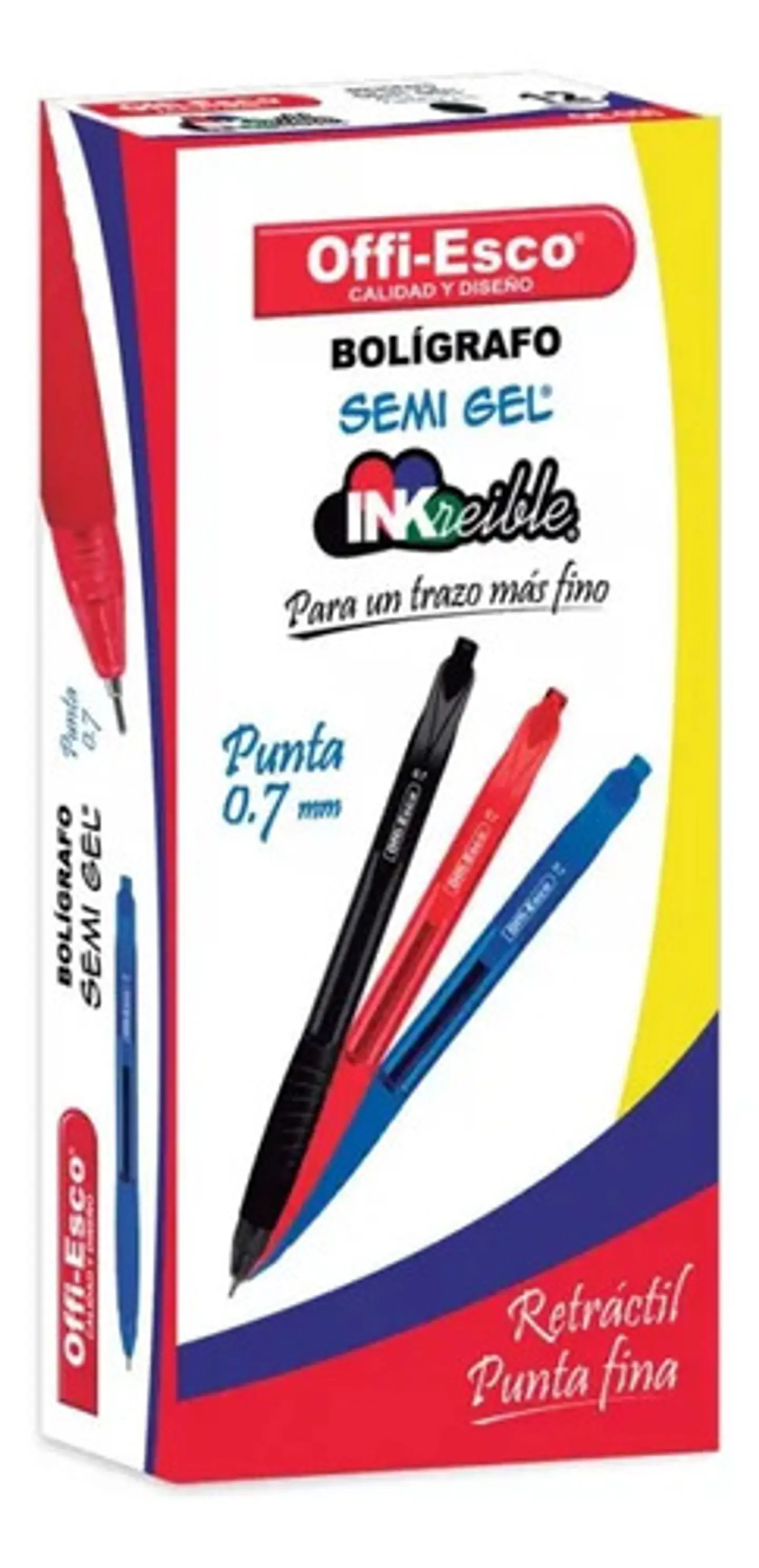 Bolígrafo Retráctil Semigel Azu 2