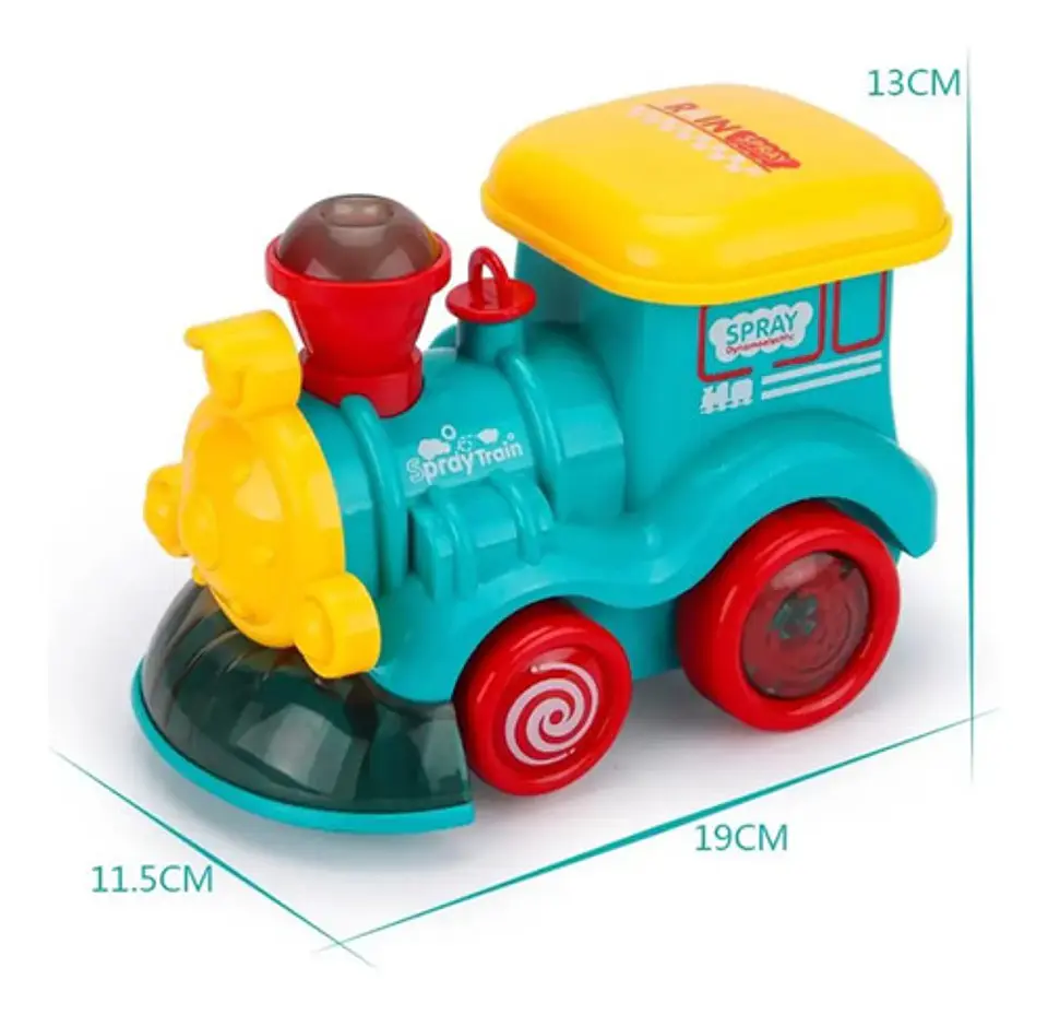 Tren De Juguete Plastico Vapor Luces Sonido Juguete Niños 2