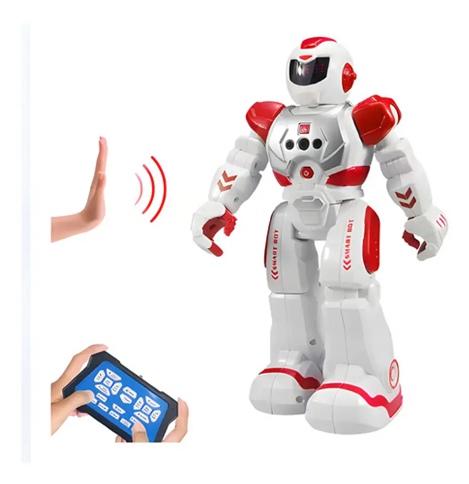 Robot Juguete Control Remoto Infrarrojo Sigue Comandos Color Rojo 2