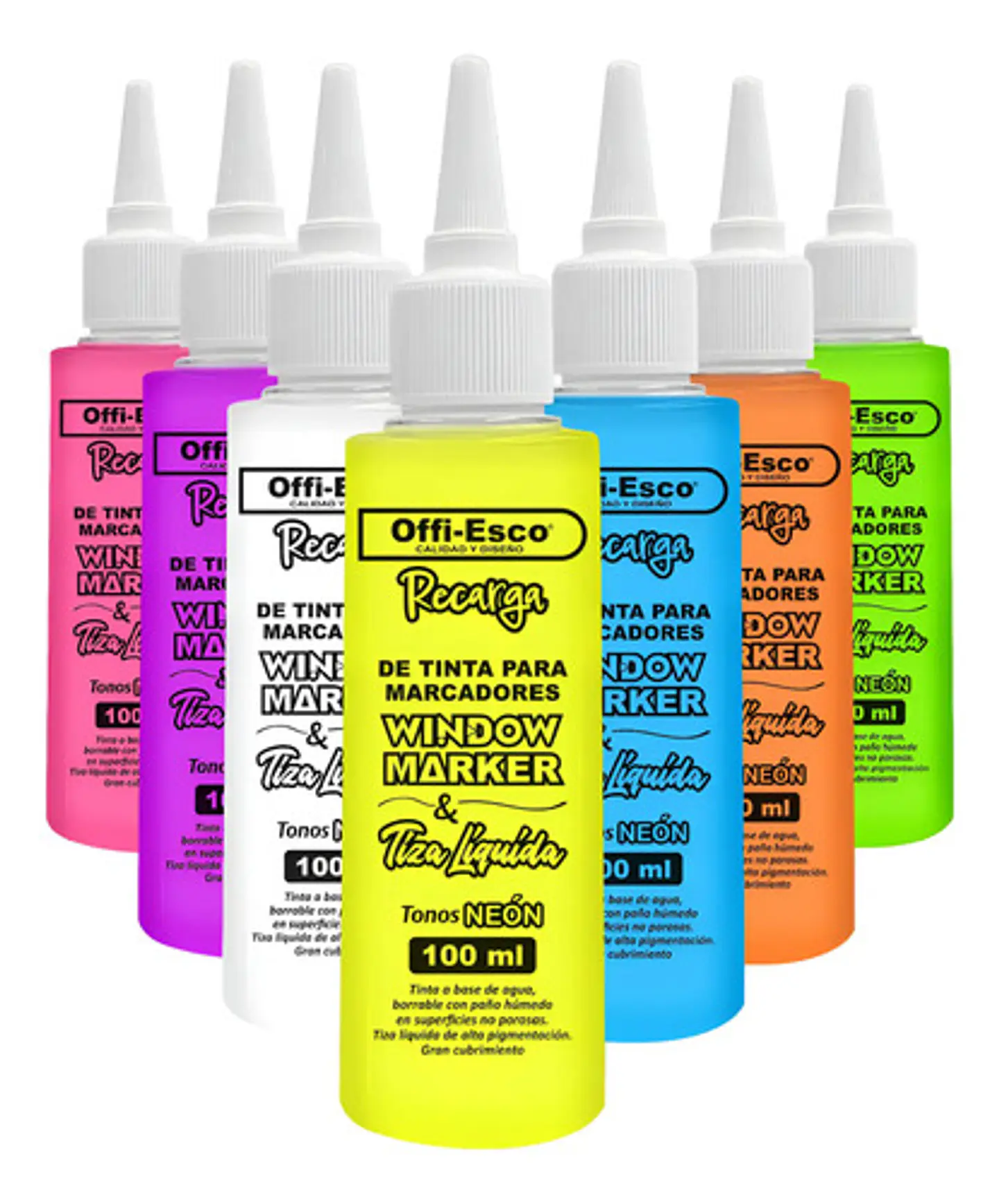 Tinta Para Marcador De Vidrio Window 100ml Color Verde 1