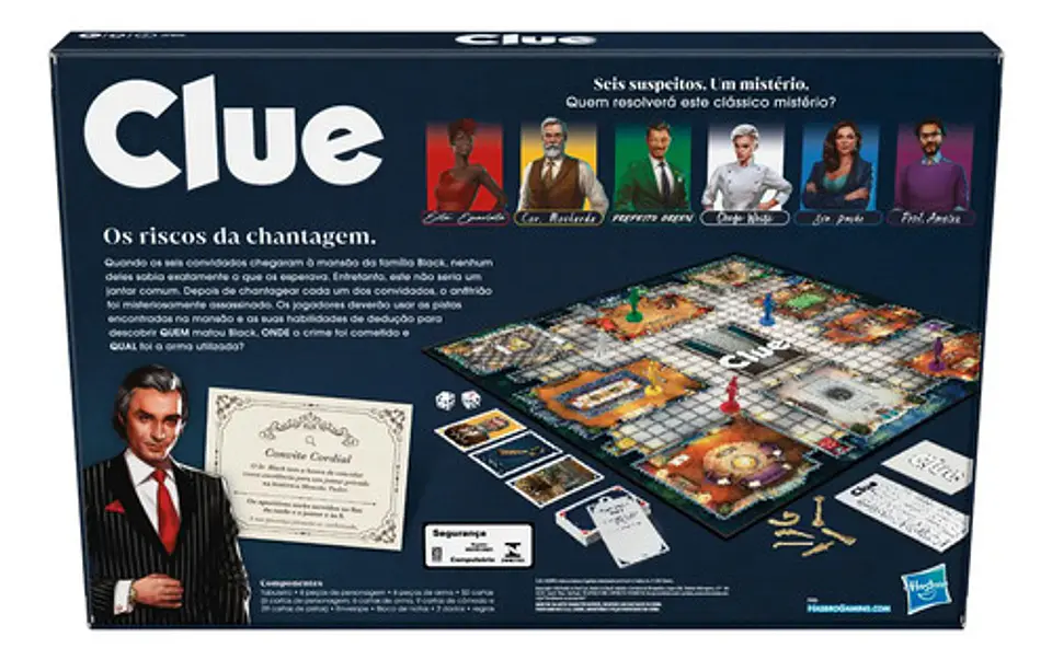 Juego De Investigación Clue F6420 Hasbro Classic 2