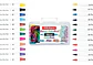 Plumones Doble Punta Pincel Offiesco Alcohol X12 Lettering Papel - Miniatura 4