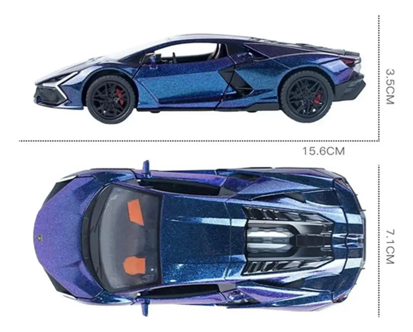 Lamborghini Revuelto Metal Luces Sonido Vapor Juguete 1:24 15