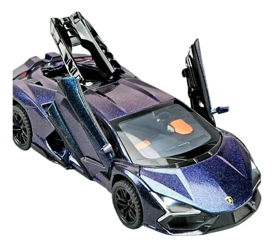 Lamborghini Revuelto Metal Luces Sonido Vapor Juguete 1:24 16