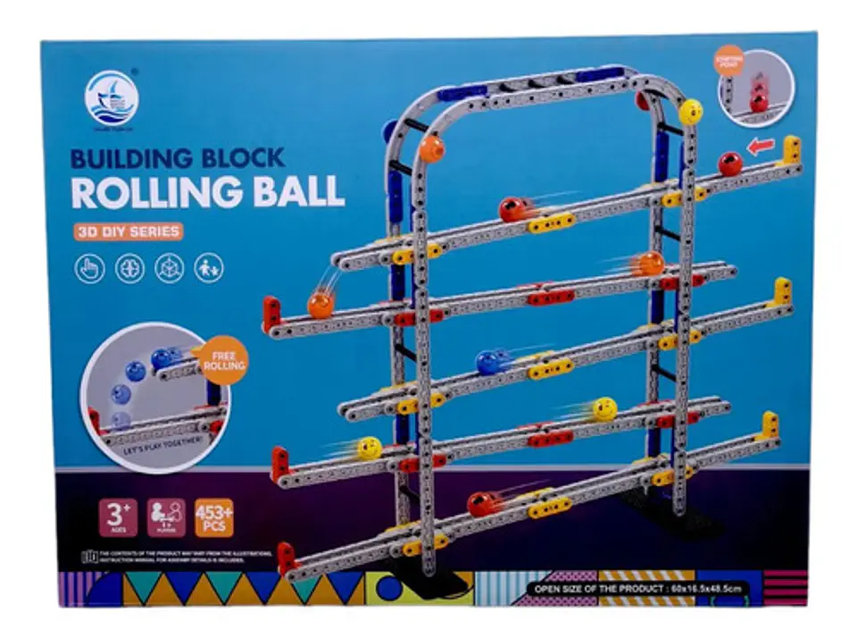Pista Marbles Juego Habilidad Equilibrio Piquis Bloque Armar 1