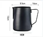 Jarra Espumadora Acero Inoxidable Térmica 1l Café Barista 1000ml Negro - Miniatura 4