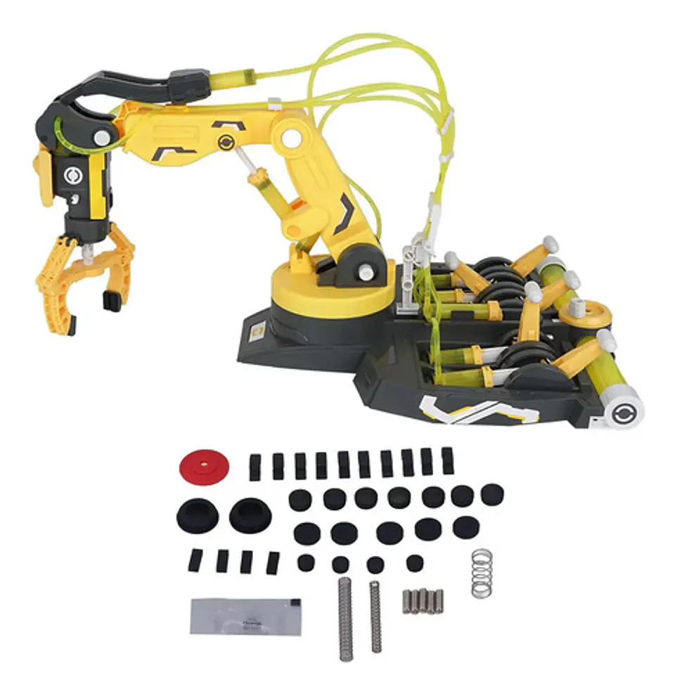 Kit Brazo Robótico Hidráulico Steam Robotica Mano Montaje Ex 2