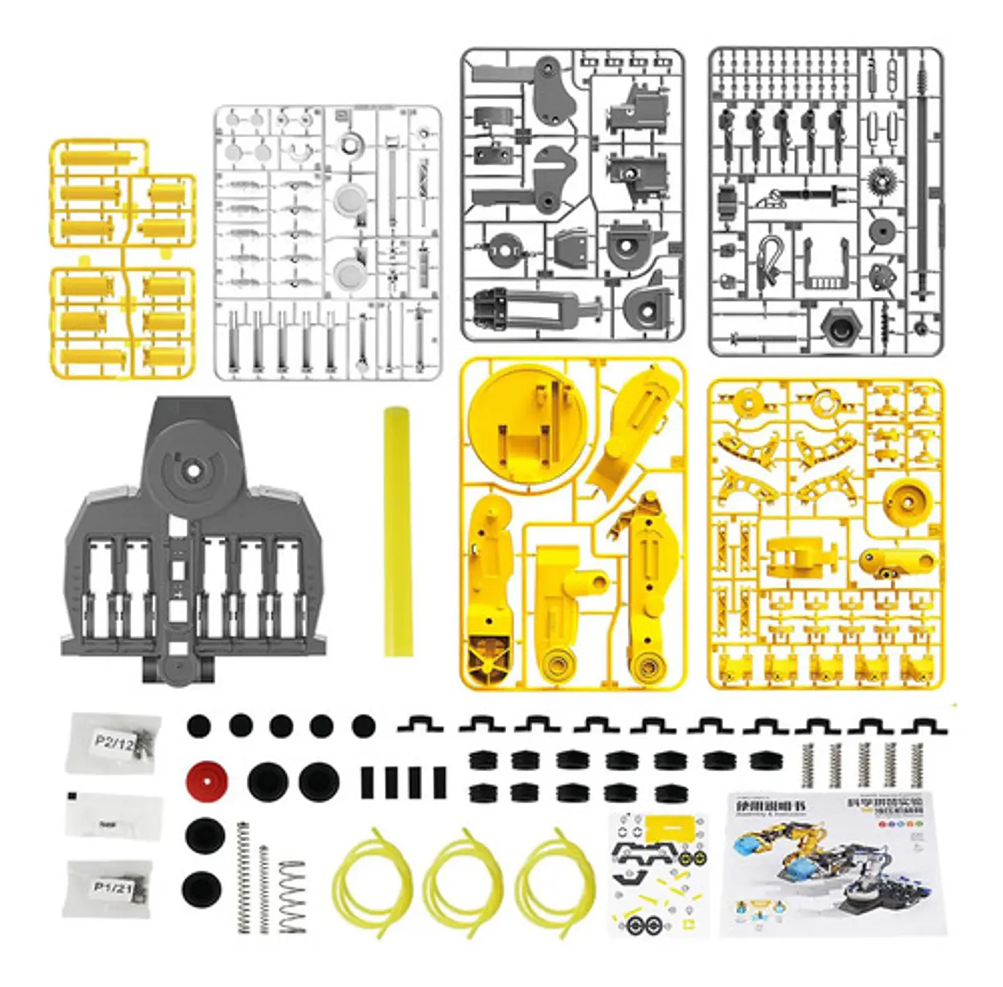 Kit Brazo Robótico Hidráulico Steam Robotica Mano Montaje Ex 6