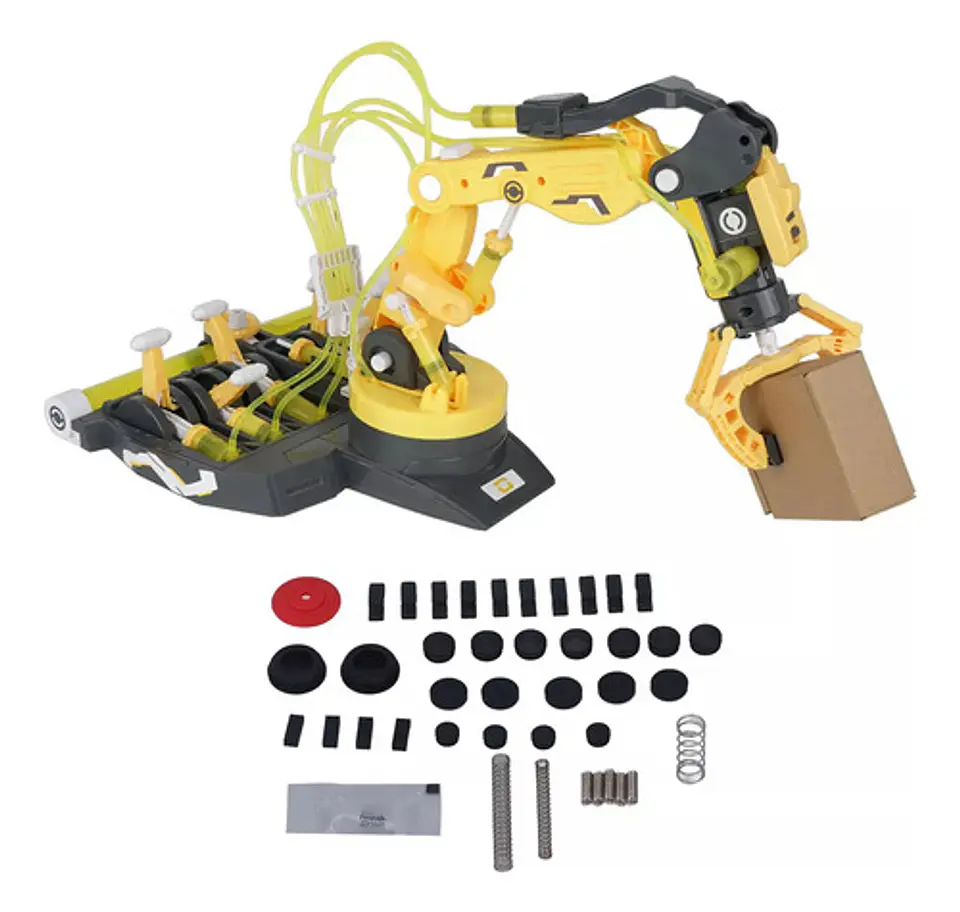 Kit Brazo Robótico Hidráulico Steam Robotica Mano Montaje Ex 8