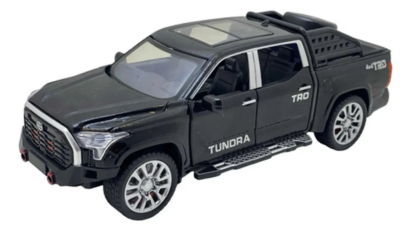 Toyota Tundra Trd Pro Miniatura Metal Coche Con Luz Y Sonido 1