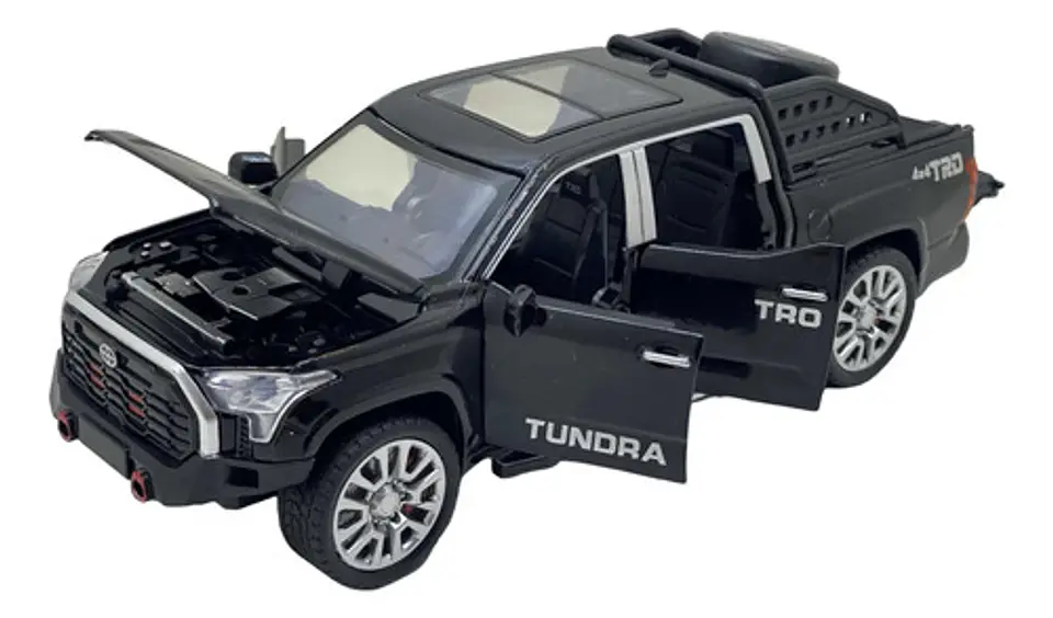 Toyota Tundra Trd Pro Miniatura Metal Coche Con Luz Y Sonido 6