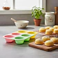 Molde De Silicona Horneable Cupcakes Magdalenas Panquecitos Color Multicolor - Miniatura 2
