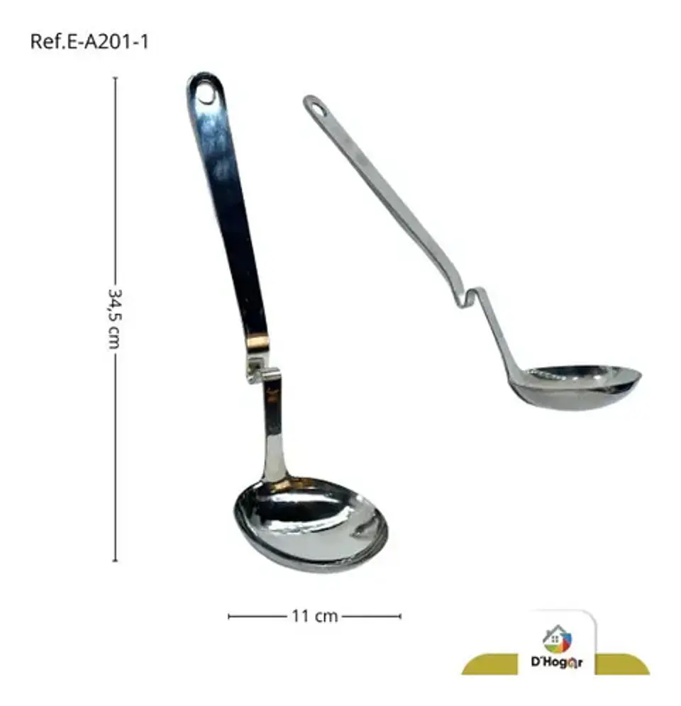 Cucharón Para Servir En Acero Inoxidable Profesional 4
