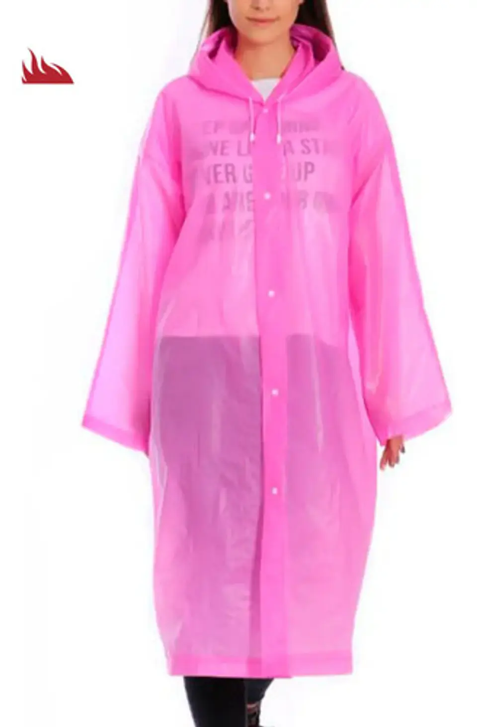 Capa De Lluvia  Impermeable Adulto Chaqueta Transparente 8