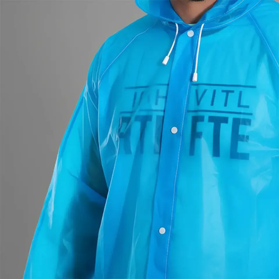 Capa De Lluvia  Impermeable Adulto Chaqueta Transparente 15