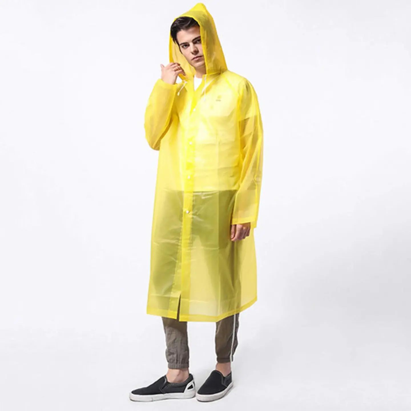 Capa De Lluvia  Impermeable Adulto Chaqueta Transparente 16