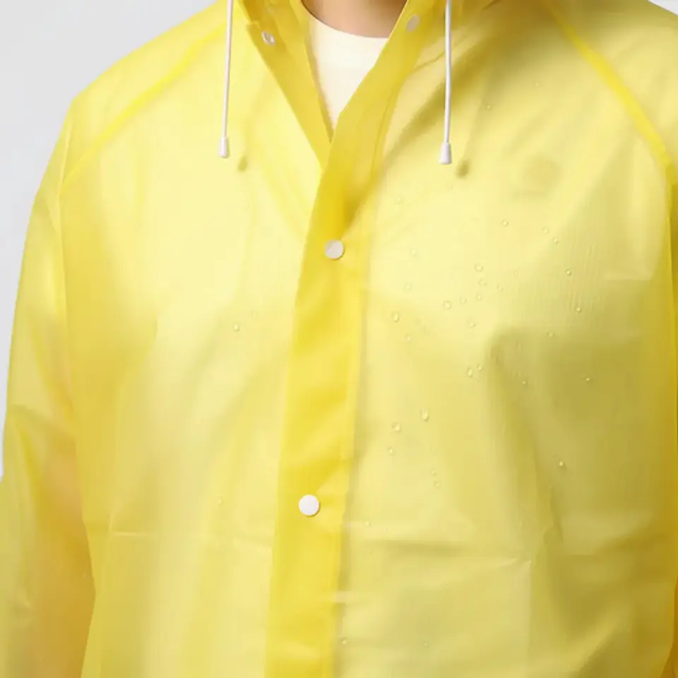 Capa De Lluvia  Impermeable Adulto Chaqueta Transparente 19