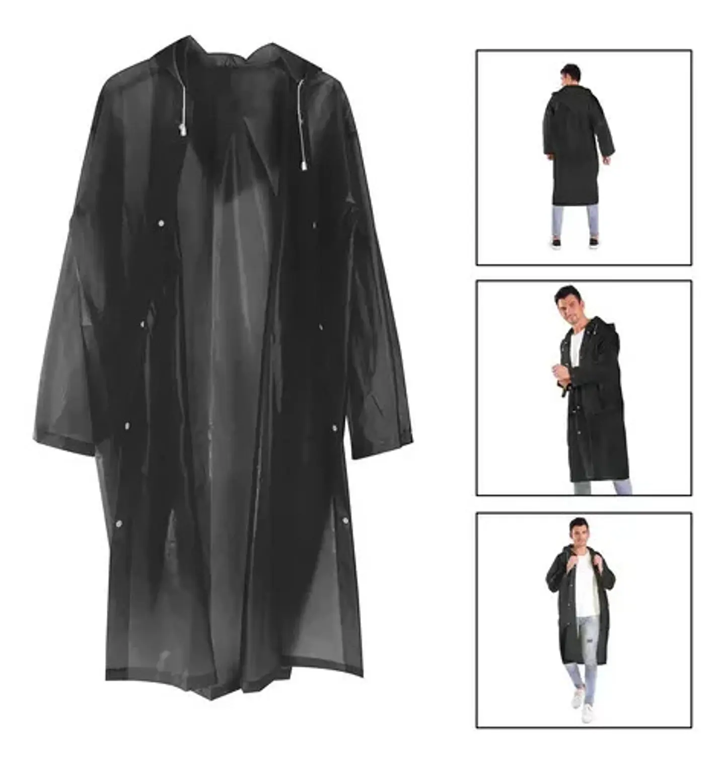 Capa De Lluvia  Impermeable Adulto Chaqueta Transparente 20