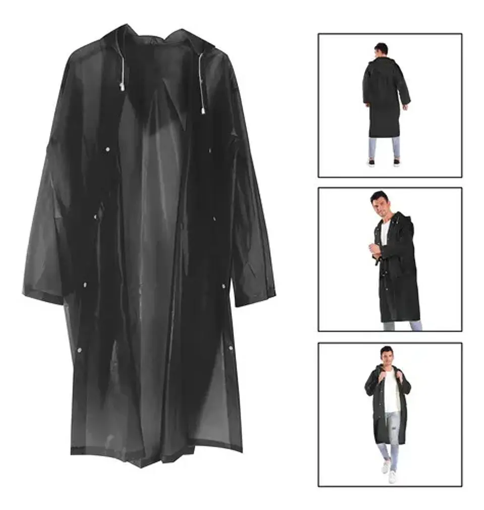 Capa De Lluvia  Impermeable Adulto Chaqueta Transparente 20