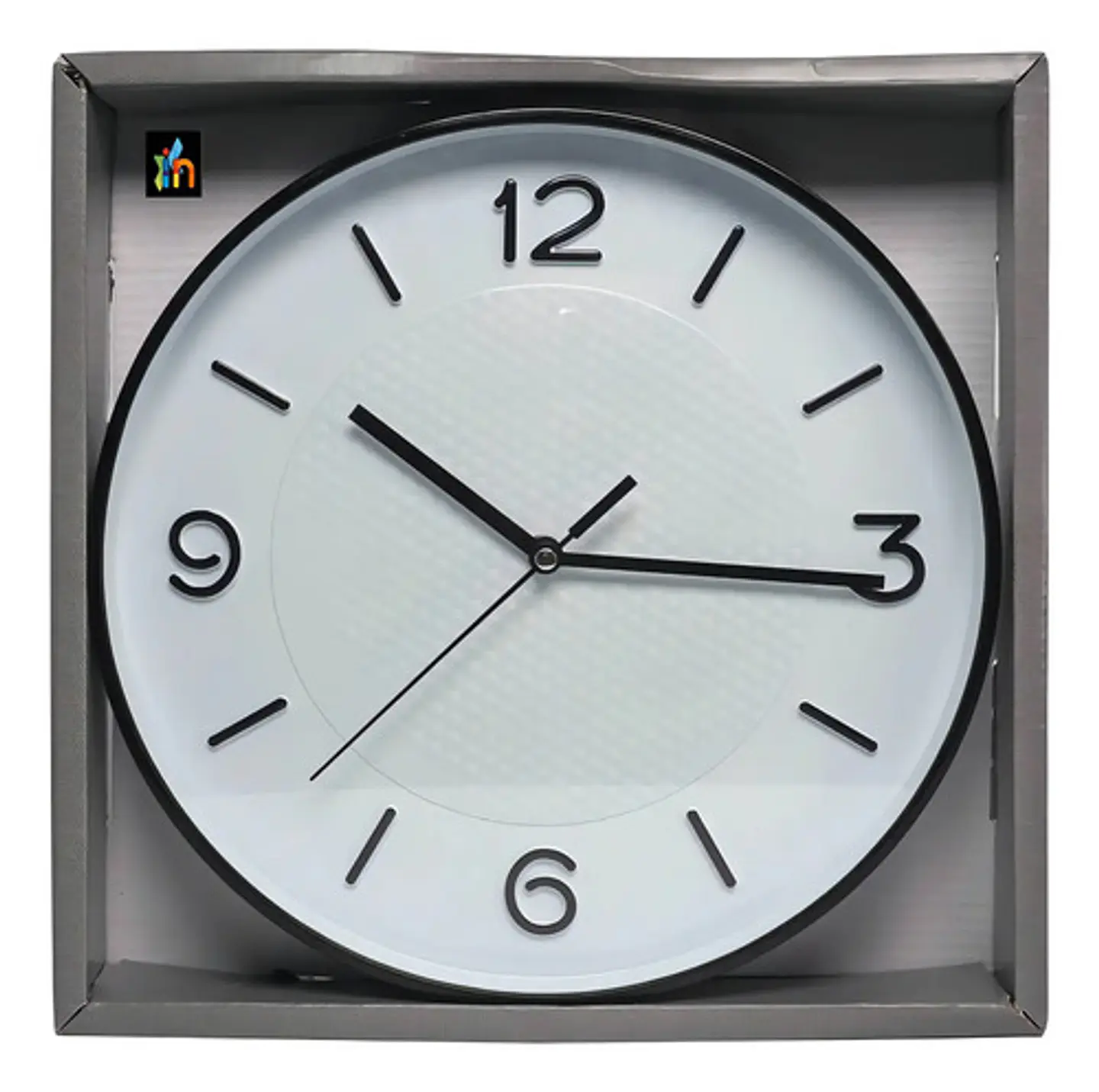 Reloj De Pared Con Diseño Geométrico (colores Surtidos) Esculturas Y Estatuas Blanco 1