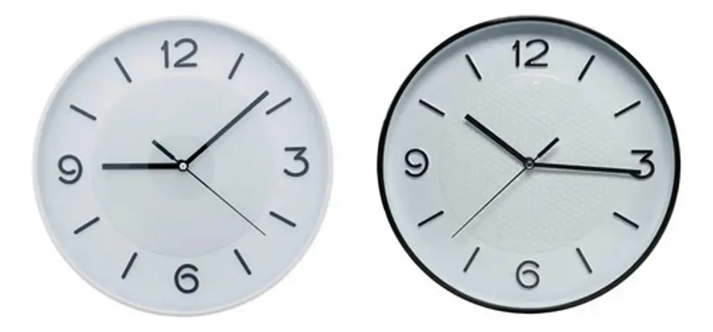 Reloj De Pared Con Diseño Geométrico (colores Surtidos) Esculturas Y Estatuas Blanco 2