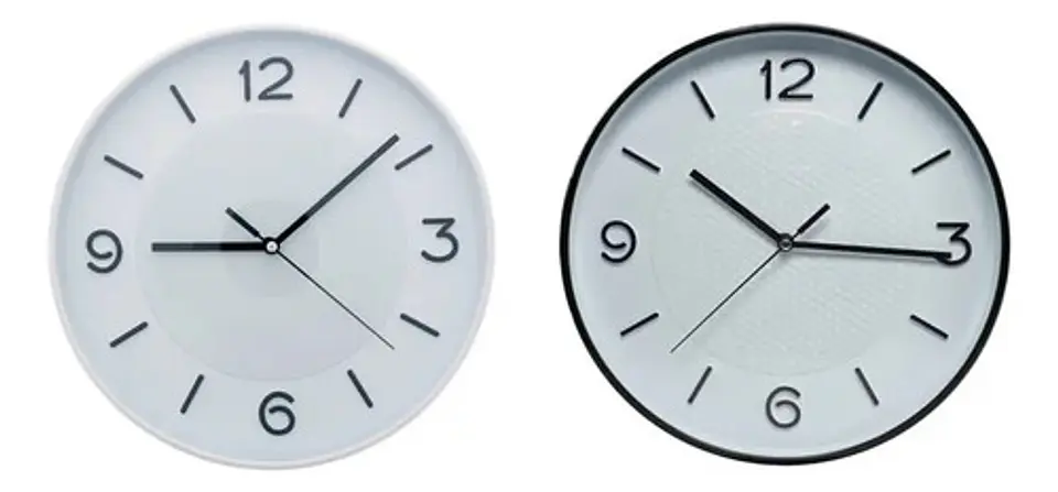 Reloj De Pared Con Diseño Geométrico (colores Surtidos) Esculturas Y Estatuas Blanco 2